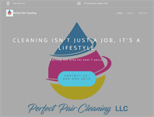 Tablet Screenshot of perfectpaircleaning.com